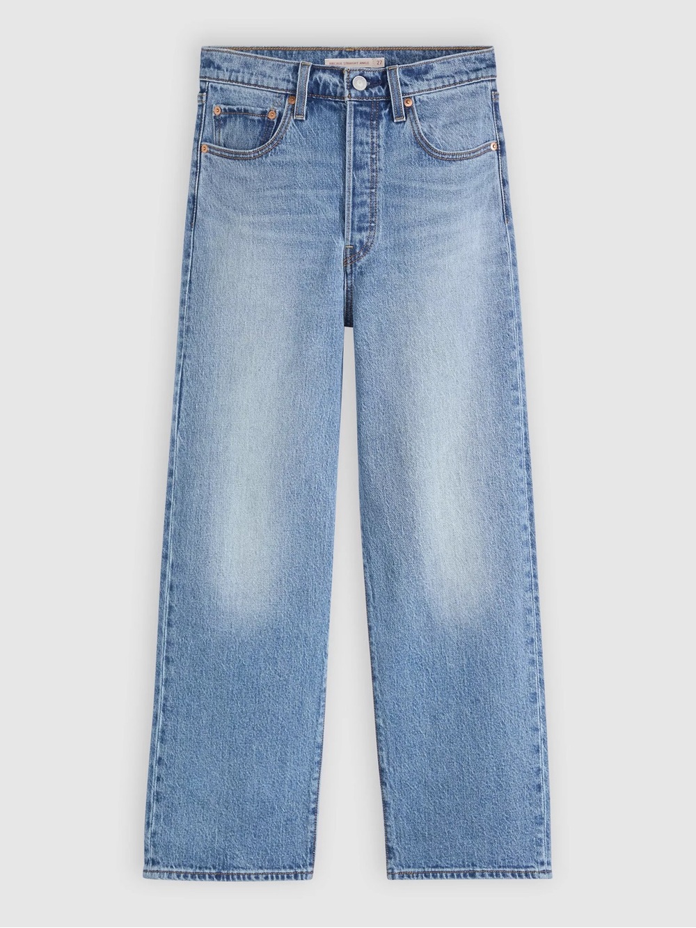 Levi’s Ribcage Straight Ankle Jeans Medium Wash High Rise Straight Jeans W32 L2